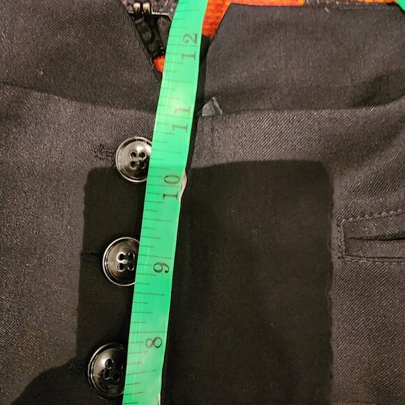 NEW High-Waisted Black Button-Front Trousers By H&M Size 12 - Picture 10 of 15